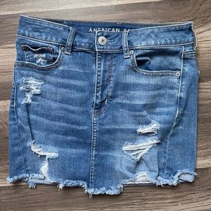 AE super stretch denim skirt